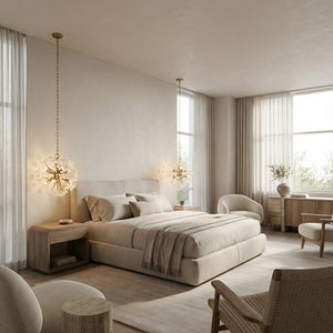 Quartz Crystal Spherical Eight-Light Chandelier - view 2