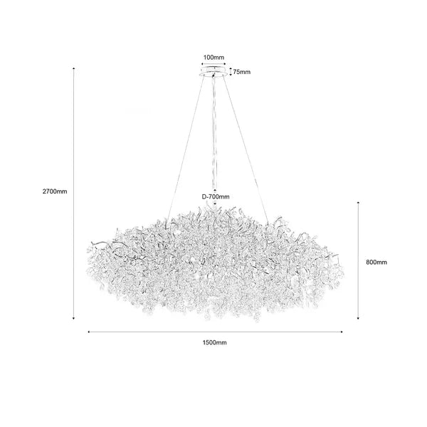 New Modern Light Luxury Branch Crystal Chandelier for Dining /Living Room - view 16