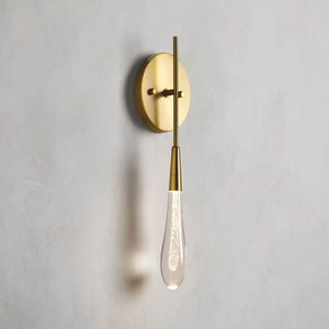 Raindrop Glass Solitaire Wall Sconces - view 2