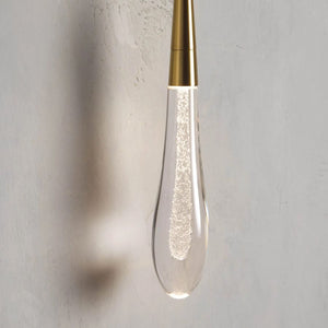 Raindrop Glass Solitaire Wall Sconces - view 5