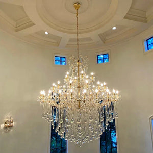 Classic Modern Multi-layers Crystal Chandelier for Staircase/Foyer/Villa - view 2