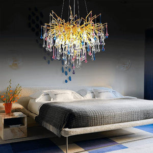 Doris Crystal Branch Chandelier 23.5"D Gold - view 4