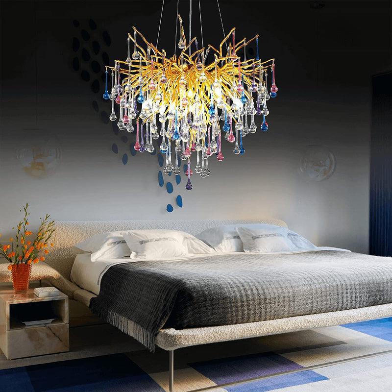 Doris Crystal Branch Chandelier 23.5"D Gold - view 4