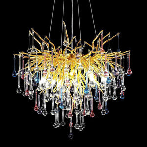 Doris Crystal Branch Chandelier 23.5"D Gold - view 2