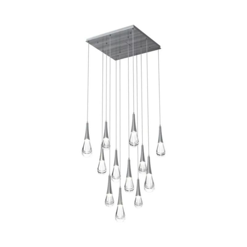 Water Drop LED Square Chandelier - view 3