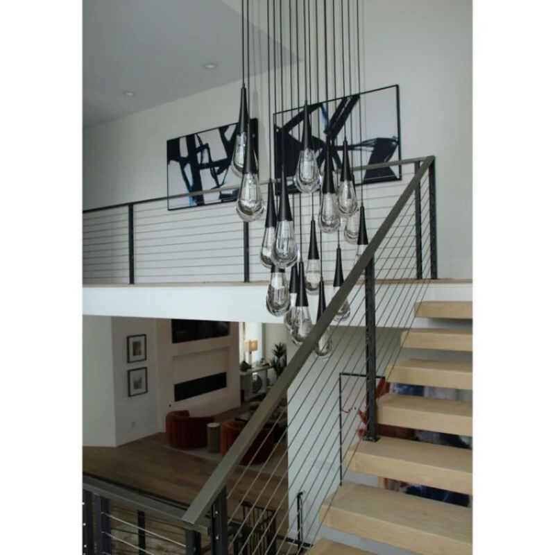 Water Drop LED Square Chandelier - view 6