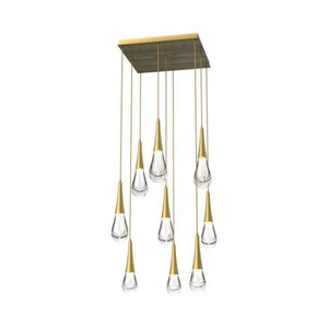 Water Drop LED Square Chandelier - view 9