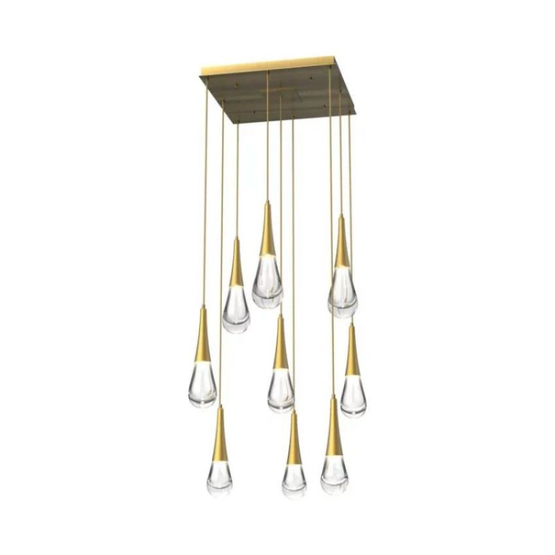 Water Drop LED Square Chandelier - view 9