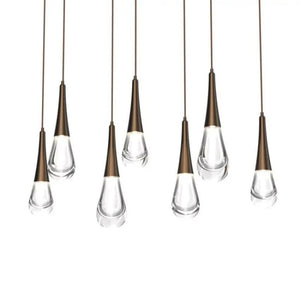 Water Drop Glass Linear Chandelier - view 4