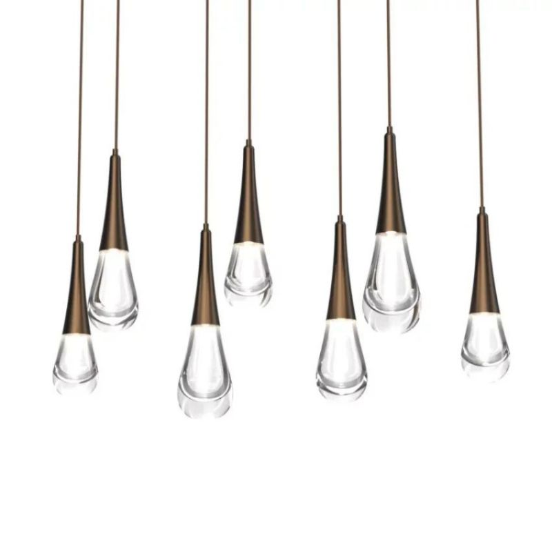 Water Drop Glass Linear Chandelier - view 4