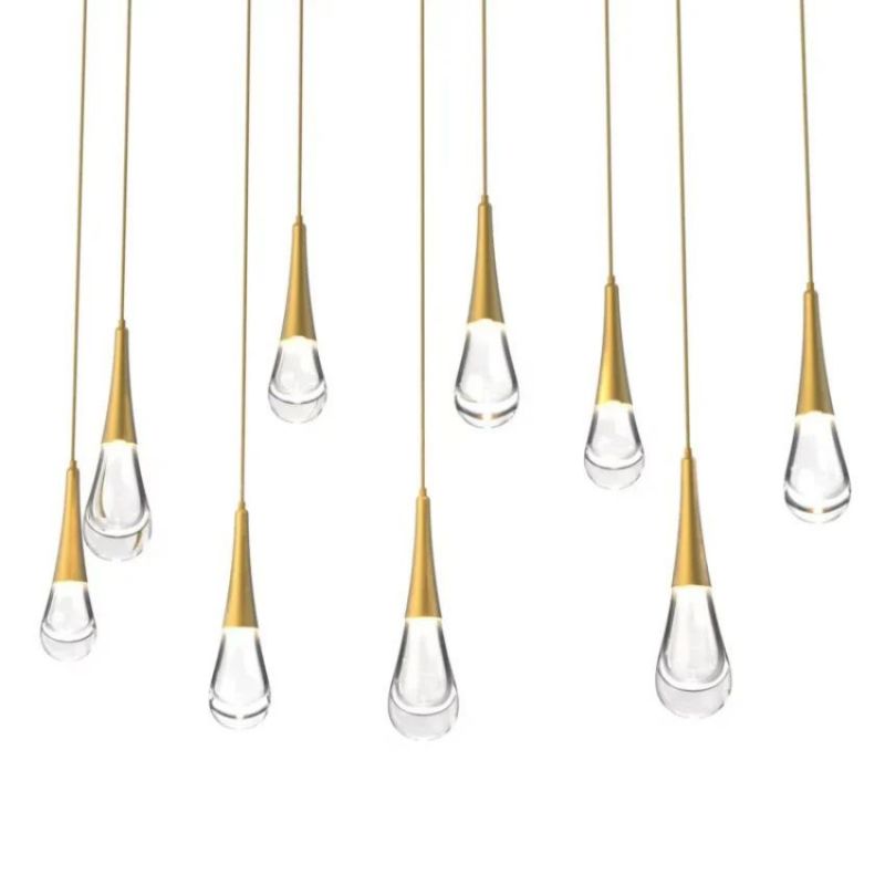 Water Drop Glass Linear Chandelier - view 6