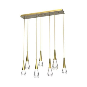 Water Drop Glass Linear Chandelier
