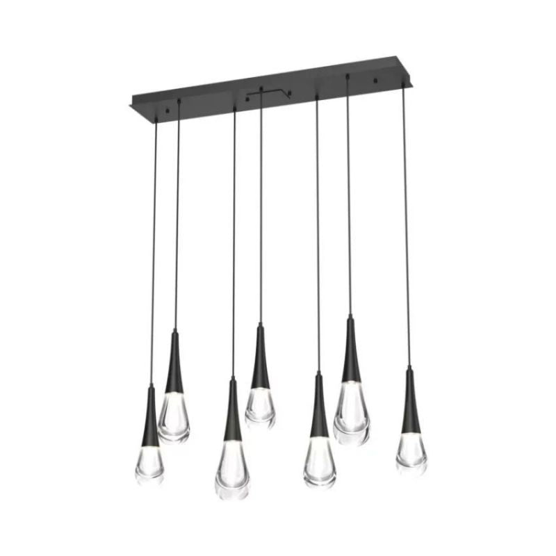 Water Drop Glass Linear Chandelier - view 2