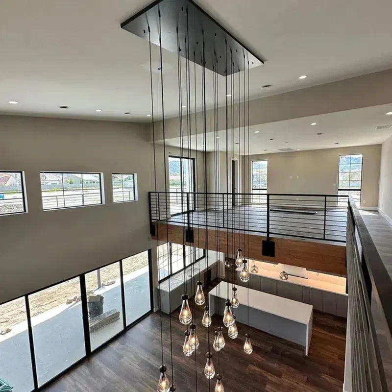 Raindrop Glass Linear Chandelier 72" - view 18