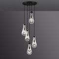 Raindrop Round Chandelier 5 Lights 14"D - view 5
