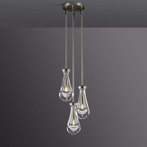 Raindrop Round Chandelier 3-Light 8" - view 3