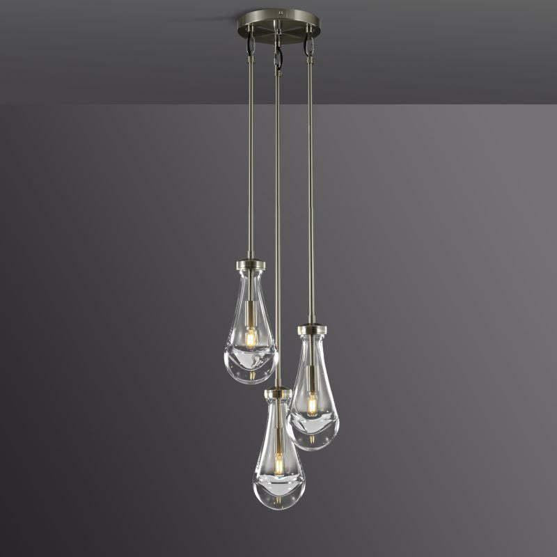 Raindrop Round Chandelier 3-Light 8" - view 3