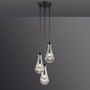Raindrop Round Chandelier 3-Light 8" - view 2