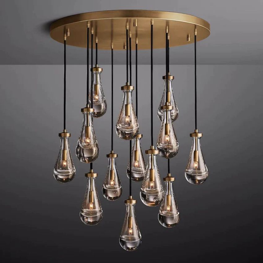 Raindrops Round Chandelier 36" - view 3
