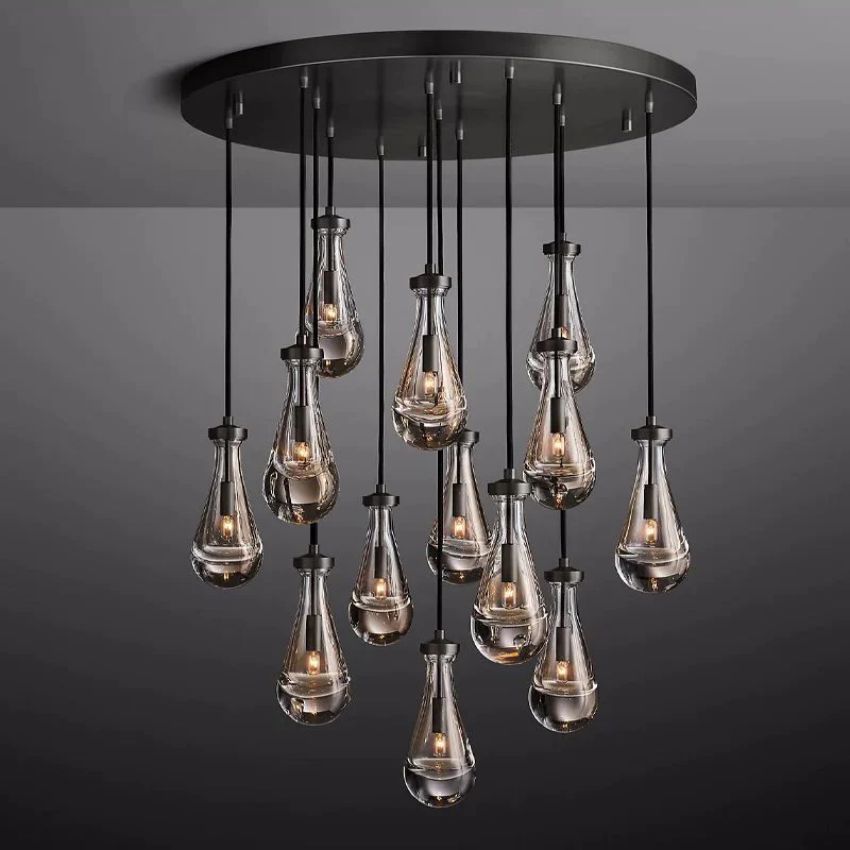 Raindrops Round Chandelier 36" - view 2