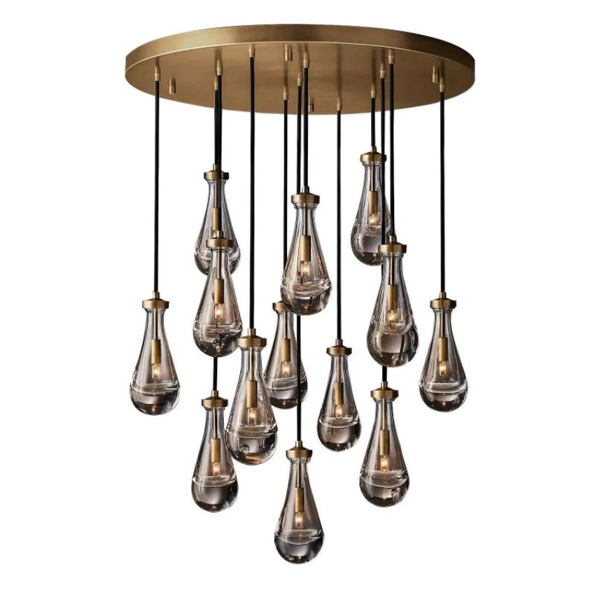 Raindrops Round Chandelier 36" - view 9