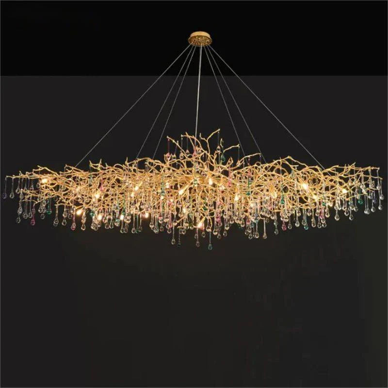 Ran Colorful Crystal Dining Branch Chandelier - view 5