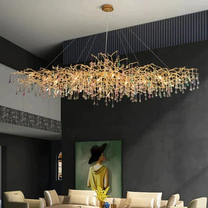 Ran Colorful Crystal Dining Branch Chandelier