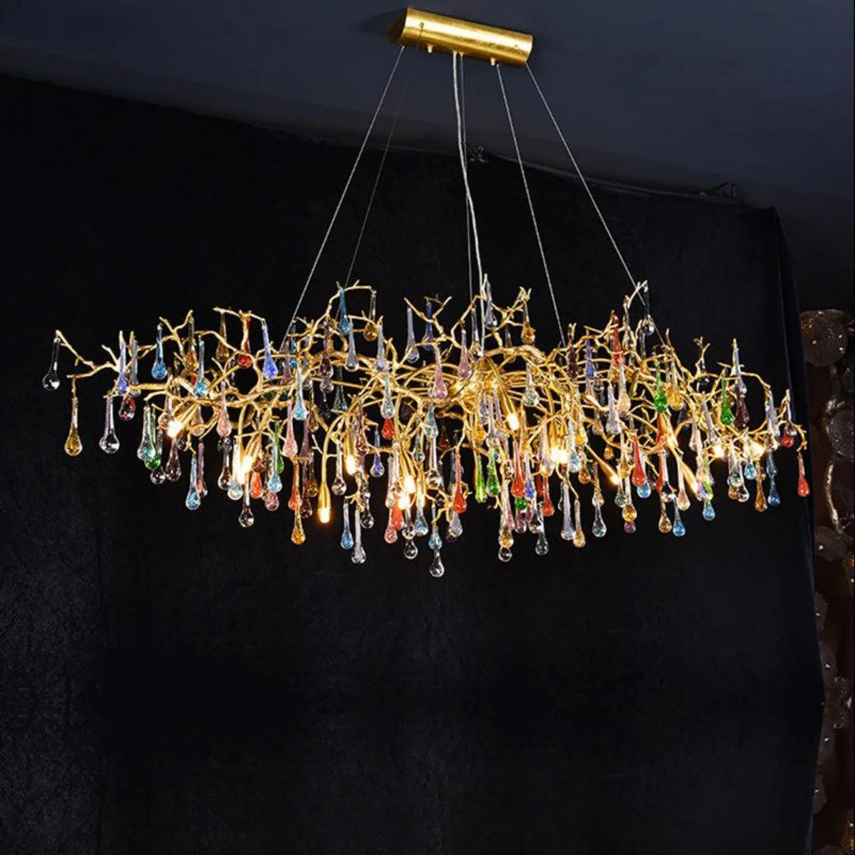 Ran Colorful Crystal Dining Branch Chandelier - view 6