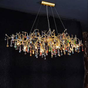 Ran Colorful Crystal Dining Branch Chandelier - view 6