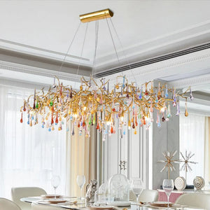 Ran Colorful Crystal Dining Branch Chandelier - view 3