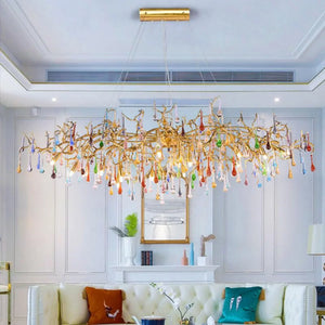 Ran Colorful Crystal Dining Branch Chandelier - view 4