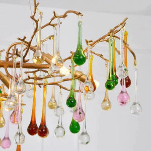 Arcadia Colorful Crystal Linear Branch Chandelier - view 4
