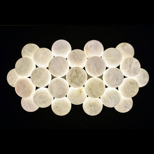 Rectangular Chandelier Alabaster Ball Chandelier - view 4