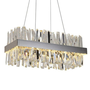 Wave Rectangular Crystal Chandelier - view 4
