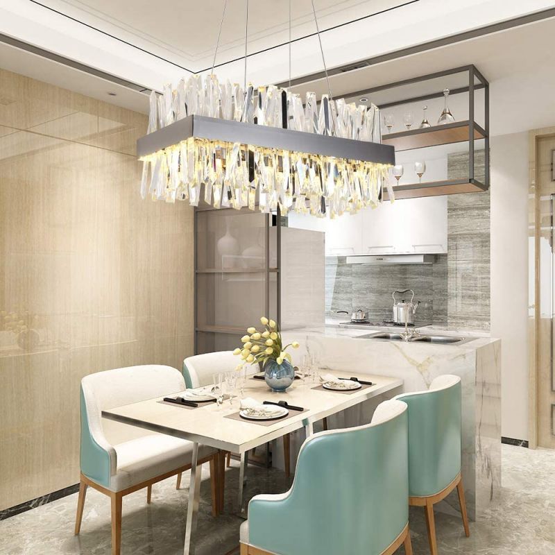 Wave Rectangular Crystal Chandelier - view 3