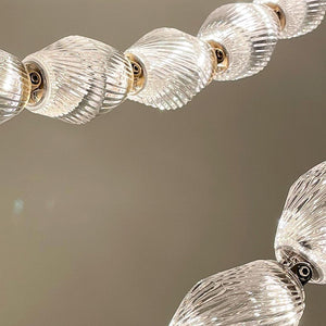 Creative Glass Pearl Necklace Pendnat Chandelier for Living/Dining Room/Staircase - view 14