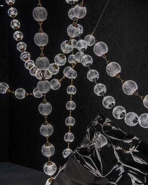 Modern Creative Pearl Necklace Chandelier for Living Room/Staircase/Foyer/Entryway - view 10
