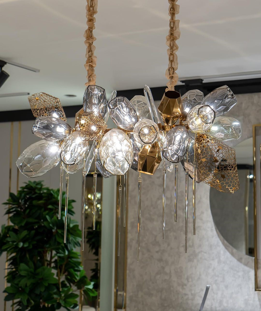 Modern Wine Glass Shape Chandelier Italian Light Luxury Light Fixture for Dining Room/Living Room - view 18
