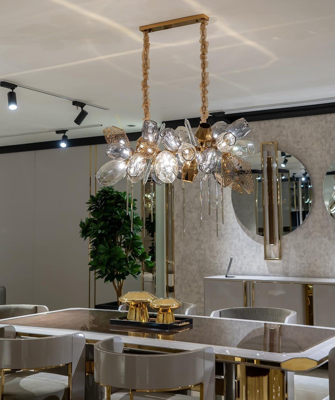 Modern Wine Glass Shape Chandelier Italian Light Luxury Light Fixture for Dining Room/Living Room - view 19