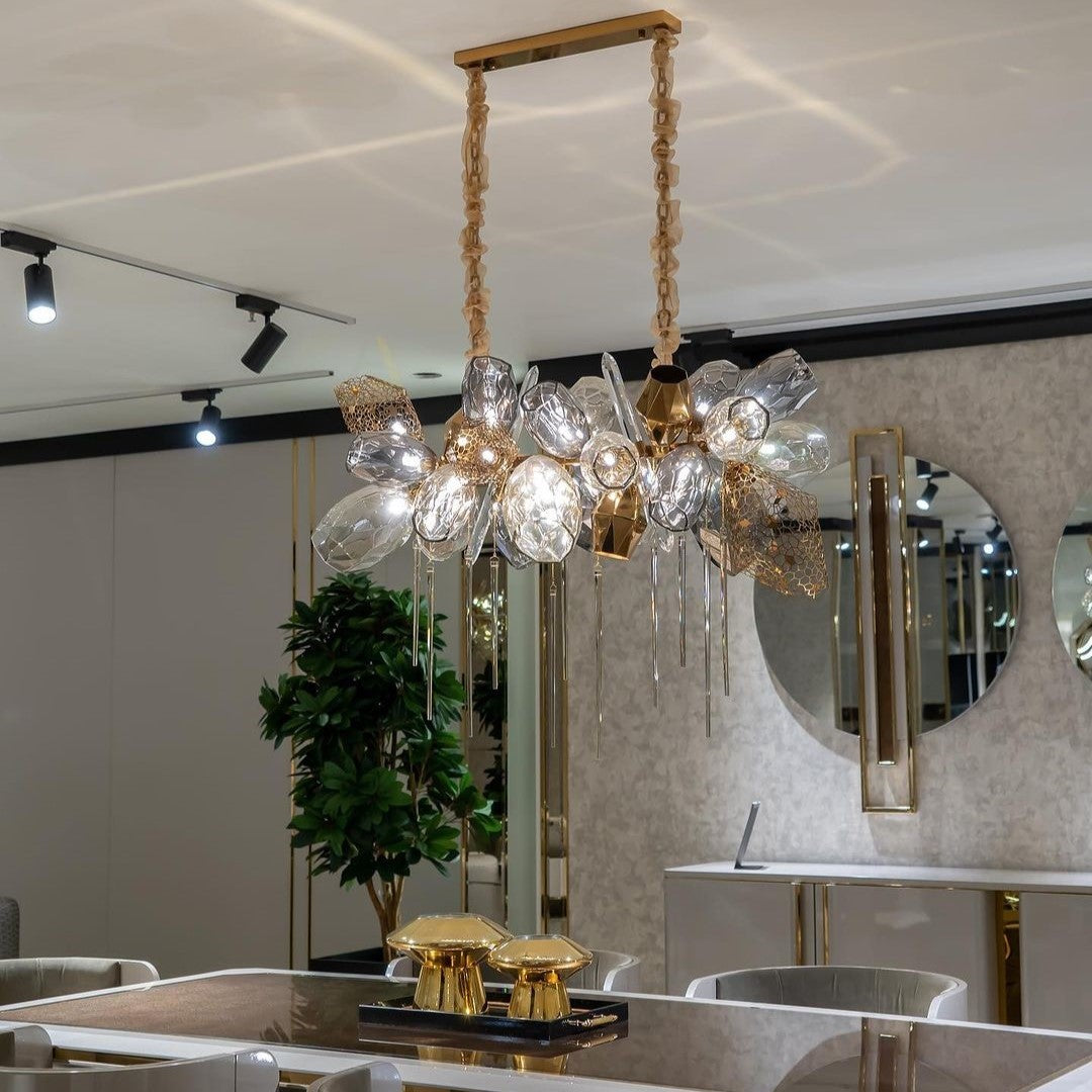 Modern Wine Glass Shape Chandelier Italian Light Luxury Light Fixture for Dining Room/Living Room - view 15
