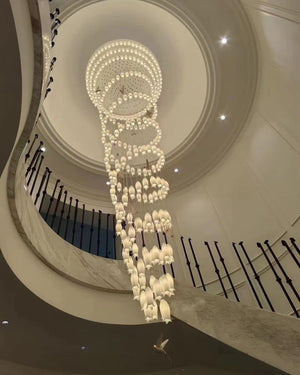 Elegant Flower Chandelier For Foyer/ Staircase - view 17