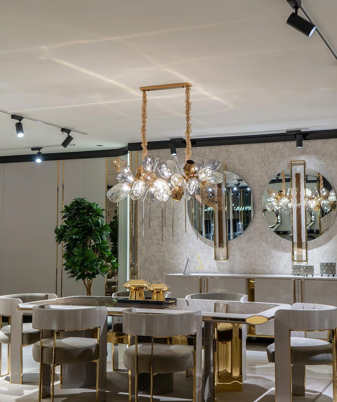 Modern Wine Glass Shape Chandelier Italian Light Luxury Light Fixture for Dining Room/Living Room - view 20