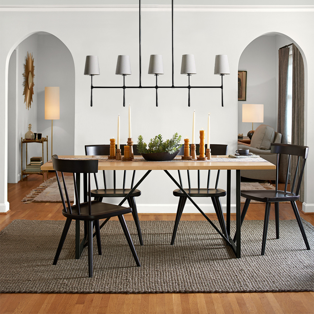 Rhodes Linear Chandelier 5 / 6 Light - view 5