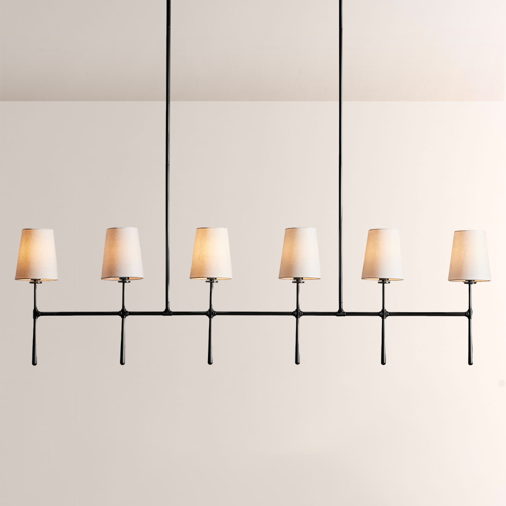 Rhodes Linear Chandelier 5 / 6 Light - view 4