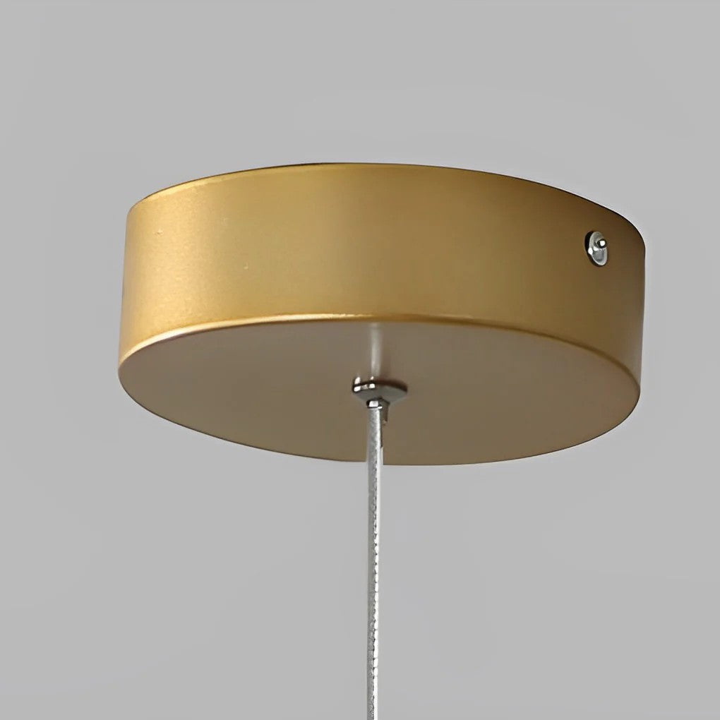 Ring Staircase Chandelier Light Gold LED Ceiling Light - view 8