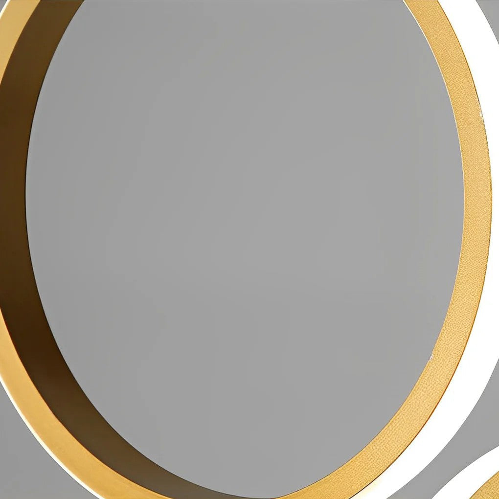 Ring Staircase Chandelier Light Gold LED Ceiling Light - view 5