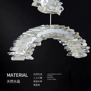 Rock Crystal Crescent Chandelier - view 4