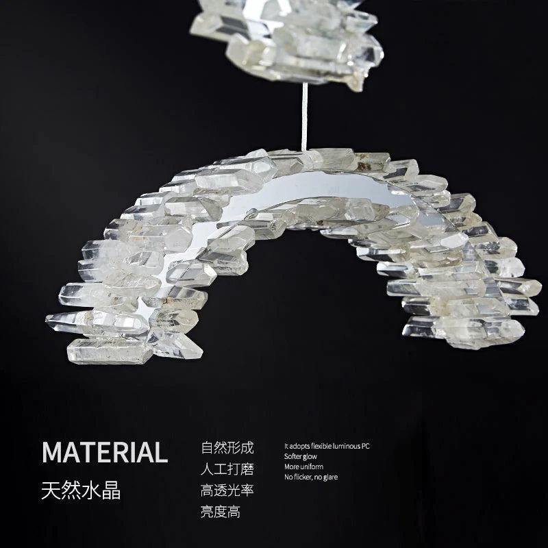 Rock Crystal Crescent Chandelier - view 4