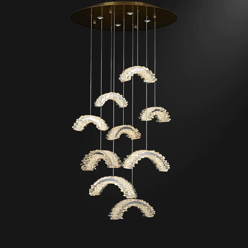 Rock Crystal Crescent Chandelier - view 2