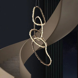 Rock Crystal Irregular Round Chandelier - view 5